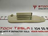 1050620-01-A Rechte Sonnenblende (ALCANTARA beige) für Tesla-Elektroautos. Ein wichtiges E - photo 1