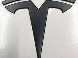 Emblem "T" Kofferraumdeckel SCHWARZ MATT NEU Tesla Model 3 1494950-00-A