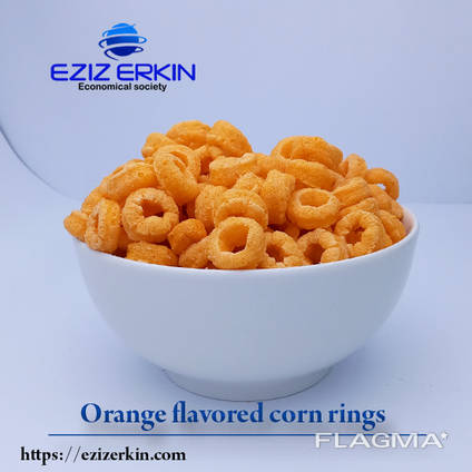Orange flavored corn rings