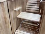 Mini sauna Cedar, phito barrel sauna with steam generator - фото 11