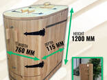 Mini sauna Linden, phito barrel sauna with steam generator - фото 17
