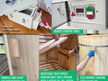 Mini sauna Linden, phito barrel sauna with steam generator - фото 16