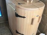 Mini sauna Cedar, phito barrel sauna with steam generator - фото 1