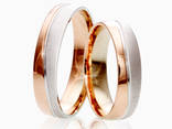 Обручальные кольца с комбинированными цветами золота.