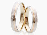 Обручальные кольца с комбинированными цветами золота. - фото 8