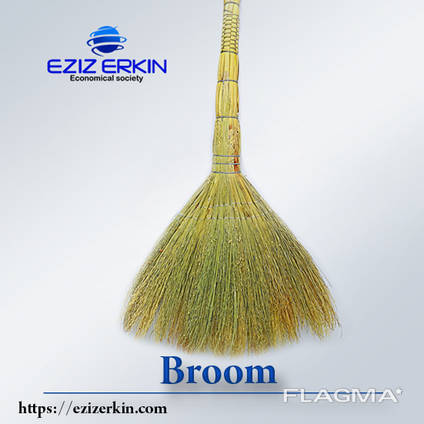 Brooms from sorghum. Eco broom
